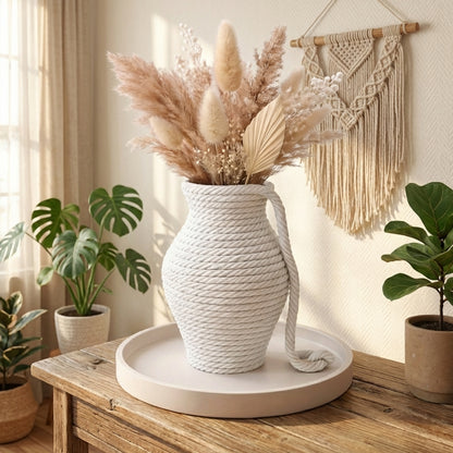 Pure Bind White Rope Vase