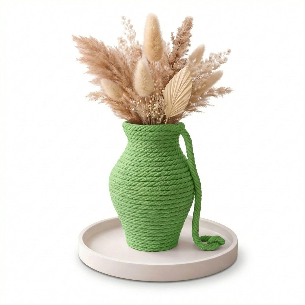 Pure Bind White Rope Vase