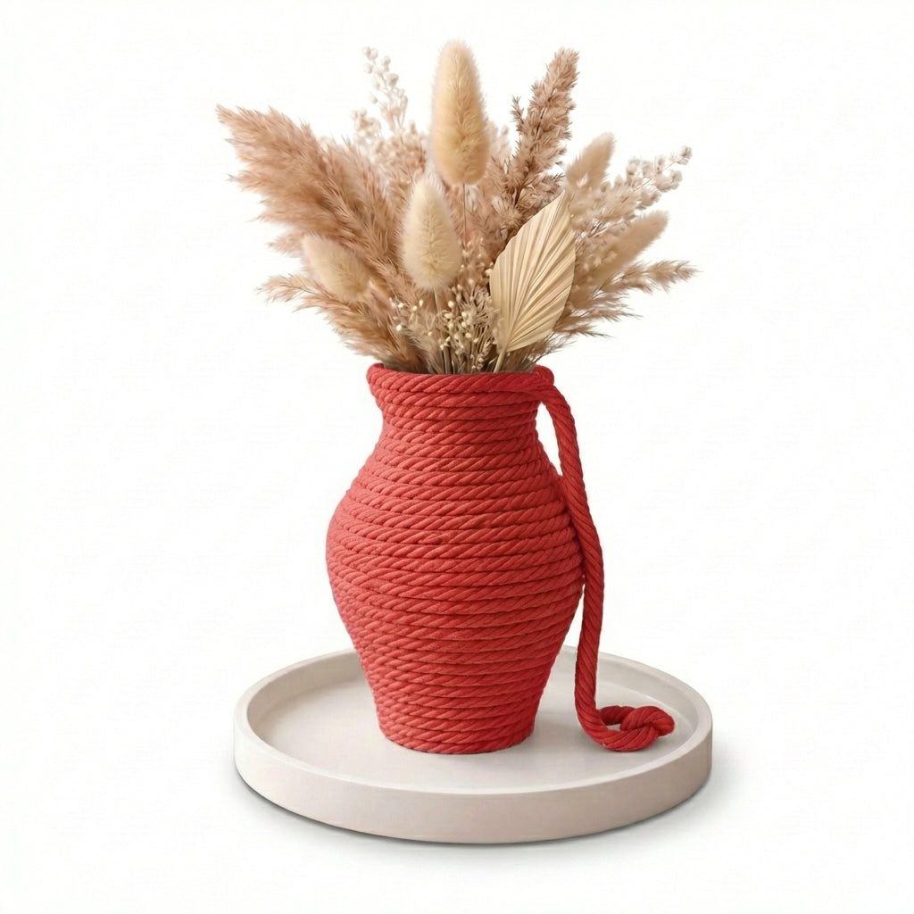 Pure Bind White Rope Vase