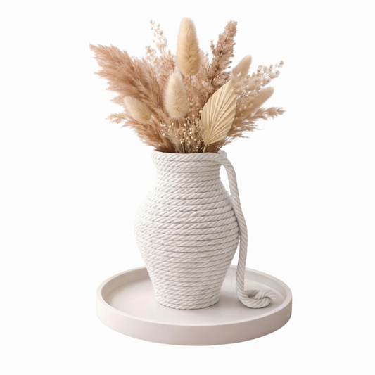Pure Bind White Rope Vase