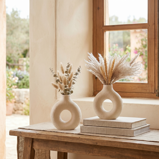 Aura Donut Vase (Pack of 2)