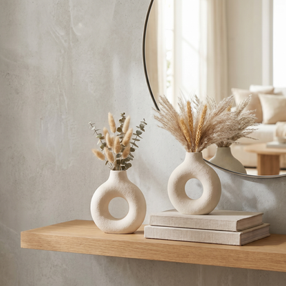 Aura Donut Vase (Pack of 2)